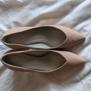 1. State light nude heels